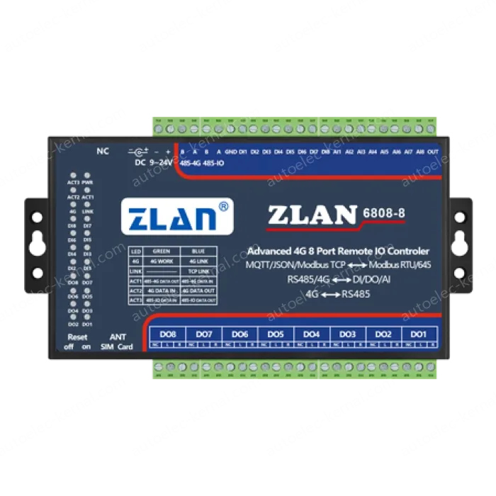 8-channel DI/DO/AI remote IO controller