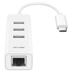 Type-C to USB 2.0 HUB &100M Ethernet adapter