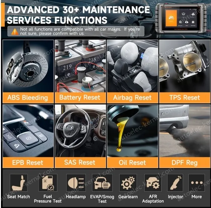 FOXWELL NT809TS OBD2 Automotive Full System Diagnostic Bidirectional Test TPMS Learn