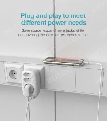 Extension power outlet wall socket