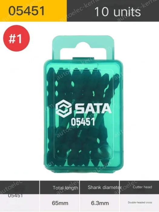 10Pcs double-ended cross #1 with a total length of 65mm-05451