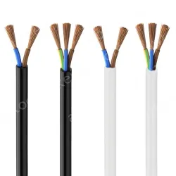 3 cores white Cable 2.5mm Nominal cross-section