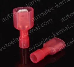 FDFN1.25-250(Red male and female）Fully insulated terminal with cold crimp termination