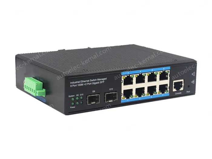 8-port 10/100BASE-TX+2G SFP Managed Industrial POE Switch