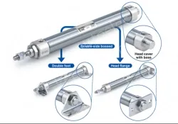 Non-rotating Rod Type Single Acting, Spring ReturnExtend CJ2K Series &oslash;10, &oslash;16