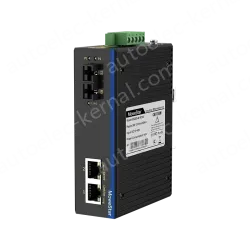 1 Port 100M F(x) + 2 Ports 10/100M T(x) Din Rail Industrial media converter
