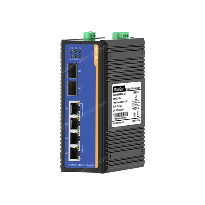 [Gigabit 2 Optical 4 Electrical] Ring Network Management Industrial Switch