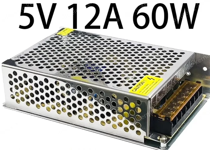 DC switching power supply, LED light strip light box monitoring special transformer 5V 12A 60W