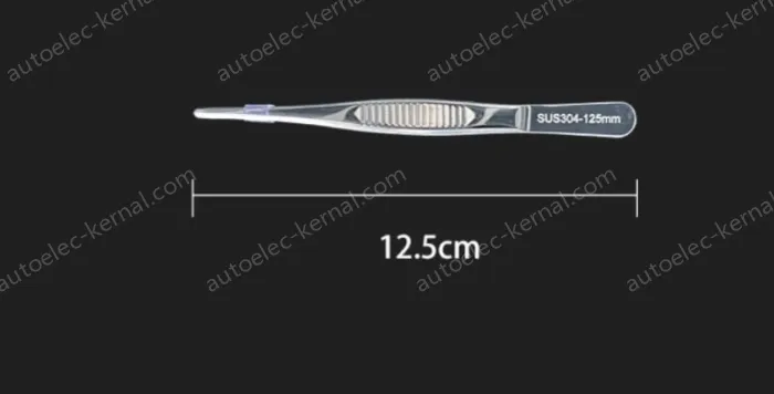 Stainless steel tweezers Straight round head (304 models) 12.5cm
