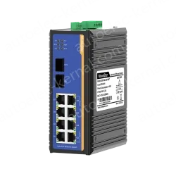 2 Ports Gigabit SFP + 8 Ports Gigabit T(x) Din-Rail Managed Industrial Ethernet Switch