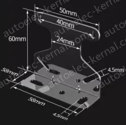 KE3JK sensor bracket Nickel plated brass