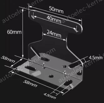 KE3JK sensor bracket Nickel plated brass