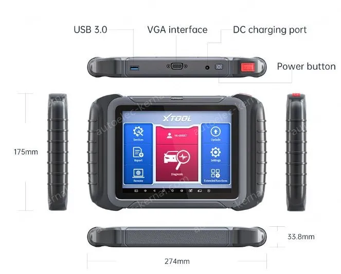 XTOOL D8 OBDII Automotive Full System Diagnostic Tool