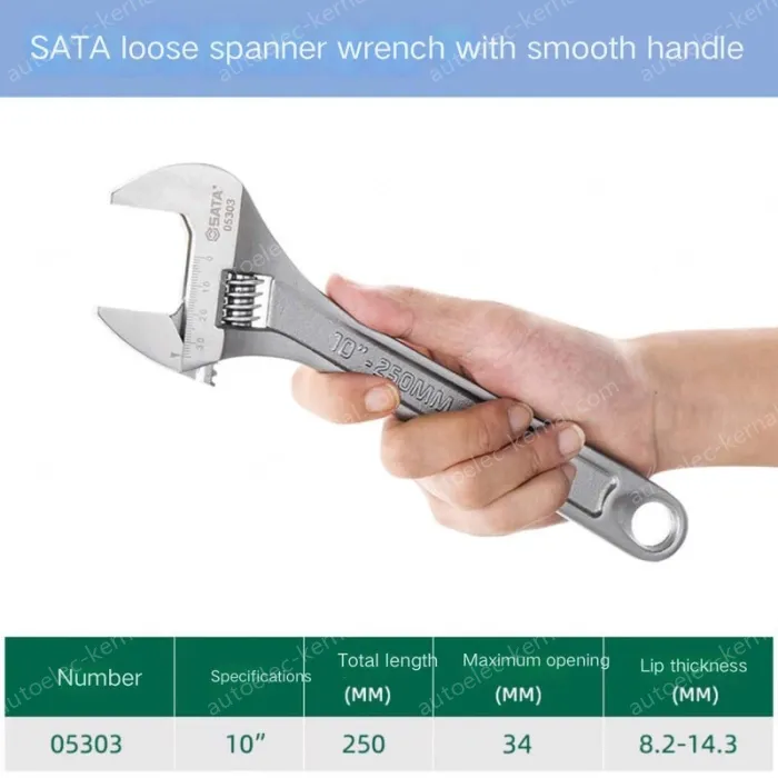 Smooth shank 10 inches, opening 34mm-05303