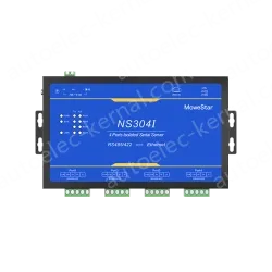 4 Ports RS485/422 Serial to 100M Ethernet Opto-isolated Server