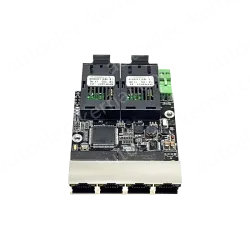2 Ports Gigabit F(x) + 4 Ports Gigabit T(x) Embedded Switch