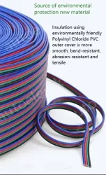 LED light connecting cable 16AWG*4 and (26/0.14TS)