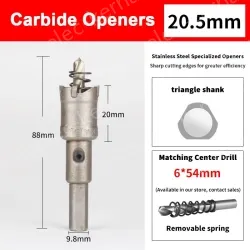 Stainless steel special hole opener 20.5mm