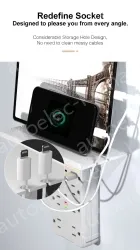 6 AC Outlets Surge Protector Wall Outlet Shlef