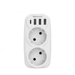 Europe plug USB C charging wall socket