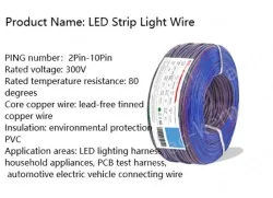 LED light connecting cable 26AWG*10 and (7/0.14TS)