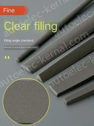 Fine-toothed square file 12 inches with a total length of 430mm