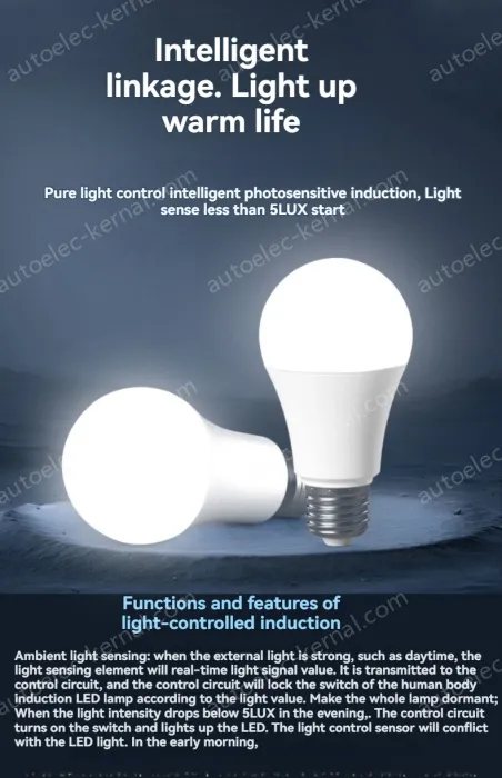LED photosensitive lamp-15W