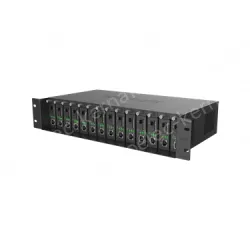 14-slot fiber optic transceiver chassis