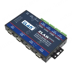 4 RS232 serial ports and 4 RS422/485 serial ports Serial Device Server