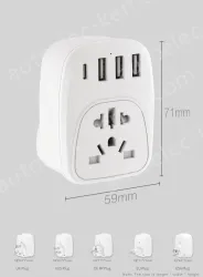 Universal to EU plug adapter KRSAP-WLH010329