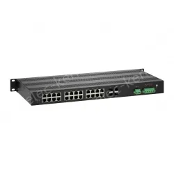 Full-Gigabit 4-optical 24-electric ring network managed PoE switch
