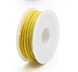 Silicone high temperature cable 28AWG Yellow