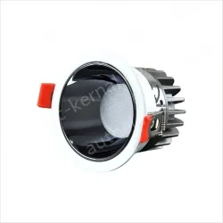 Downlight model: 12W gun black cup with 75mm opening 6000K Preh chip 98 graphics index + Zeford driver