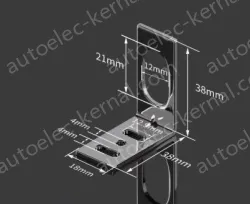 M12 L-shaped bracket Stainless Steel