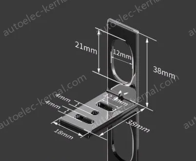 M12 L-shaped bracket Stainless Steel