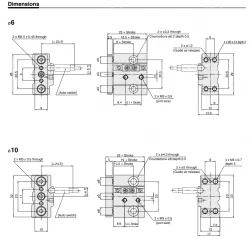 Guide CylinderWith End Lock MGG Series ø20, ø25, ø32, ø40, ø50, ø63, ø80, ø100