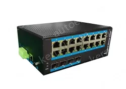 16-port 10/100/1000BASE-TX+4G SFP Managed Industrial Switch