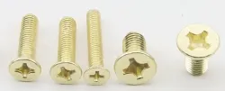 Golden Flat Head Screws M3*13