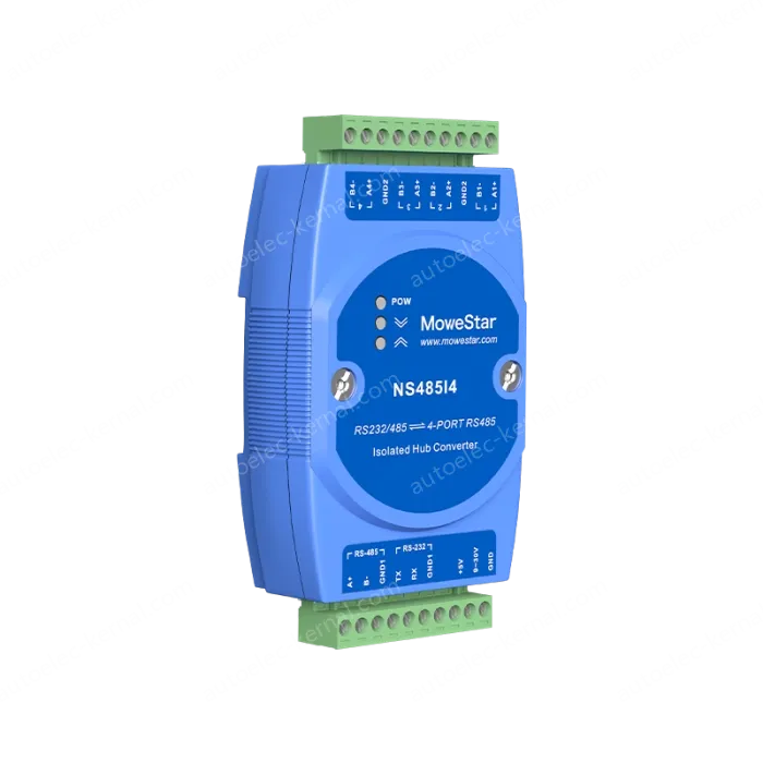 1 Port RS232/485 To 4 Ports RS485 Passive Isolated HUB