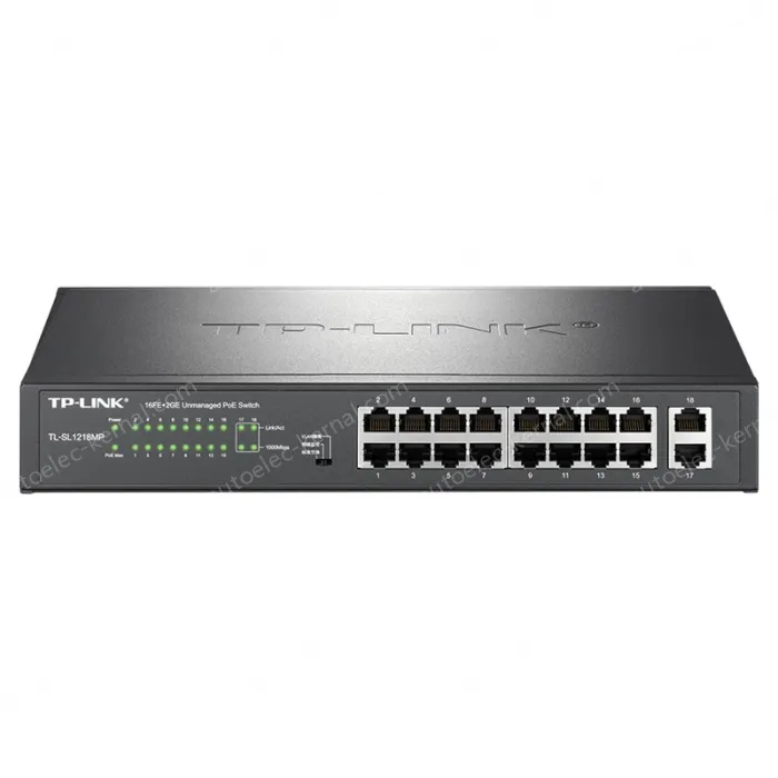 18 port Gigabit uplink Ethernet PoE switches