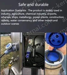 4 pole 63A Surface mounted socket