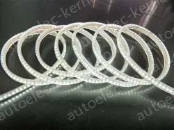 120 beads without wireless double oblique row white + yellow + medium light strip 3 colors