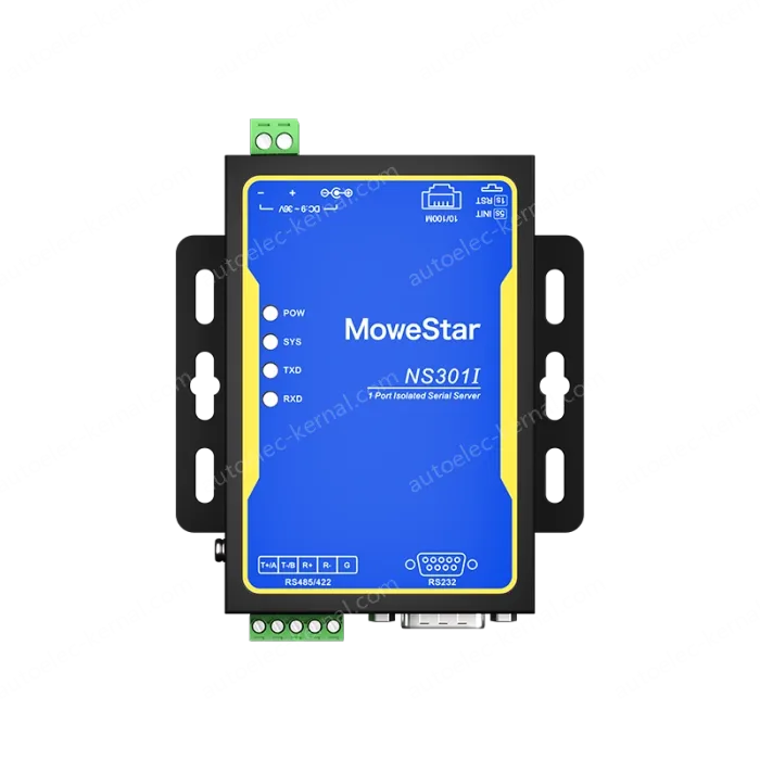 1 Port RS232/485/422 Serial to 100M Ethernet Opto-isolated Server