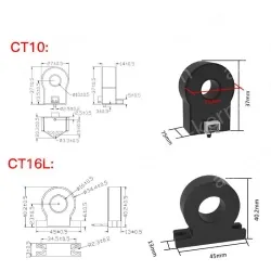 Precision current transformer CT16-5k-100 closed transformer