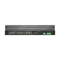 Full-Gigabit 4-optical 24-electric ring network managed PoE switch