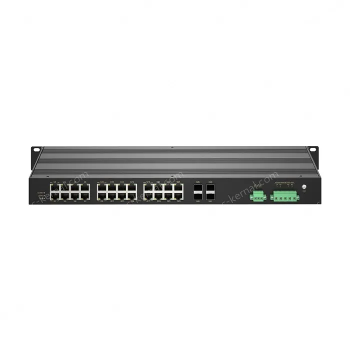 Full-Gigabit 4-optical 24-electric ring network managed PoE switch