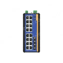 [100 Gigabit 2 Optical 16 Electric] Ring Network Management Industrial Switch