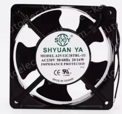 AC axial fan A2V12C38TBL-IU 230V AC 2.8 m³/min(97 CFM)