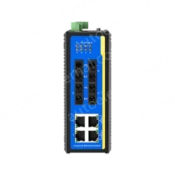 [100 Gigabit 4 Optical 4 Electrical] Ring Network Management Industrial Switch
