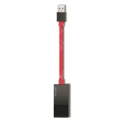 USB 2.0 to 100M Ethernet adapter Red